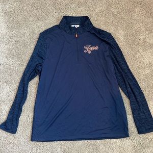 Men’s Detroit Tigers Navy Quarter Zip (XL)